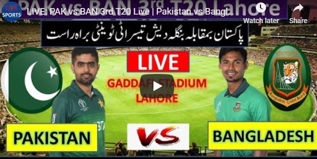 Pakistan Vs Bangladesh 3rd T20