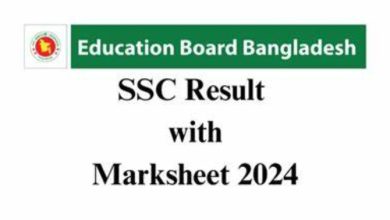 SSC Result 2024 Marksheet