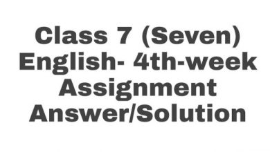 4th Week Assignment Answer