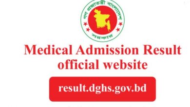 Medical College Admission Result PDF