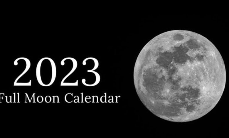 Full Moon Calendar January 2023